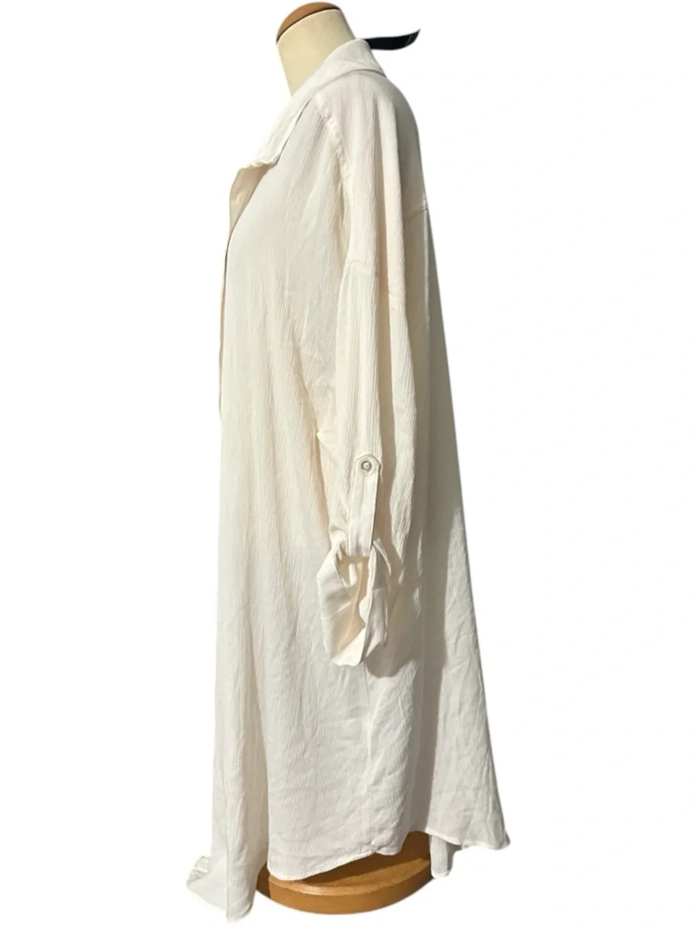 Torrid Gauze Open Front Shirt Kimono NWT Dew Size 1X - Picture 3 of 5